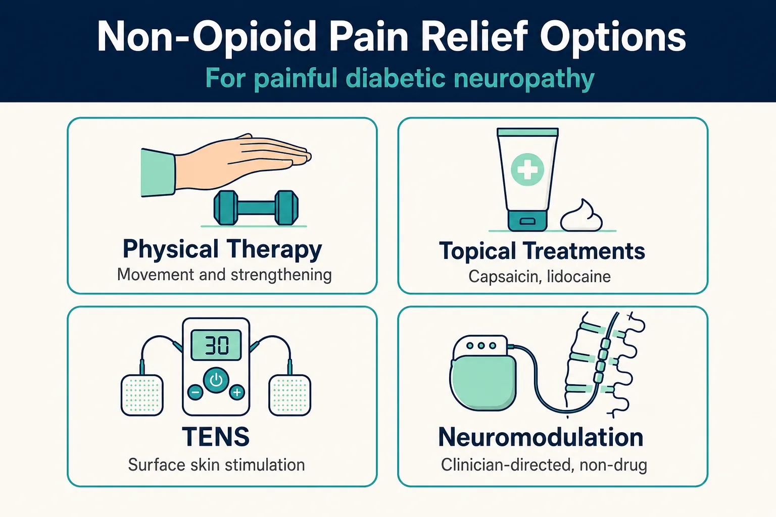Infographic: Non-Opioid Pain Relief for Diabetic Neuropathy: What Are Your Options?