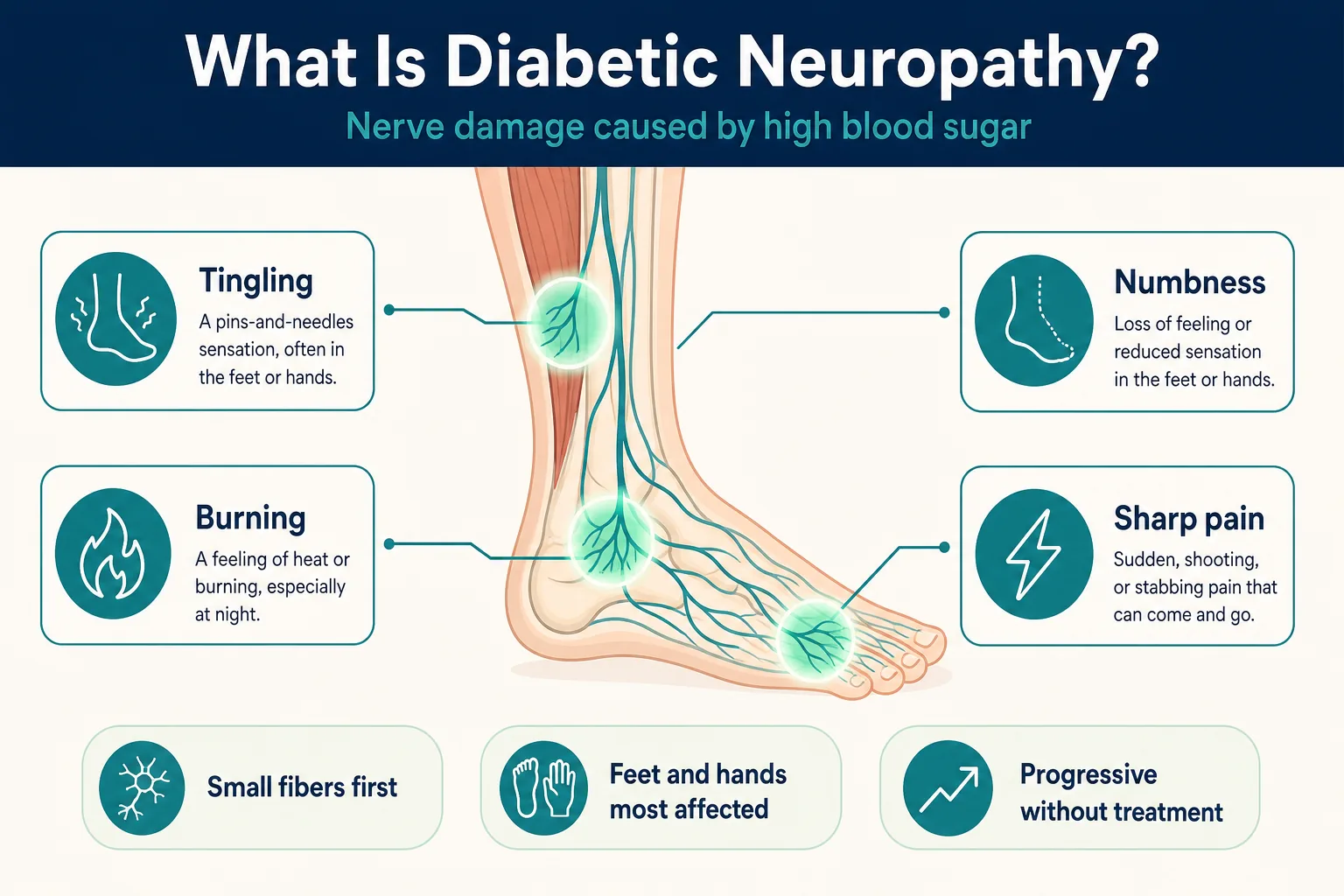 Infographic: What Is Diabetic Neuropathy? Symptoms, Causes & Treatment Options